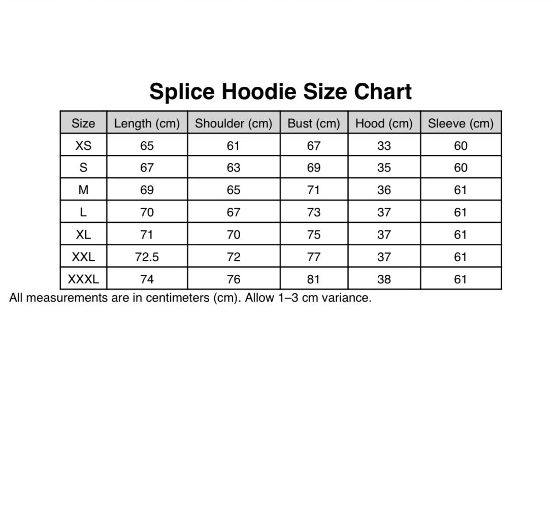 Cosmic Stripe Layered Splice Hoodie