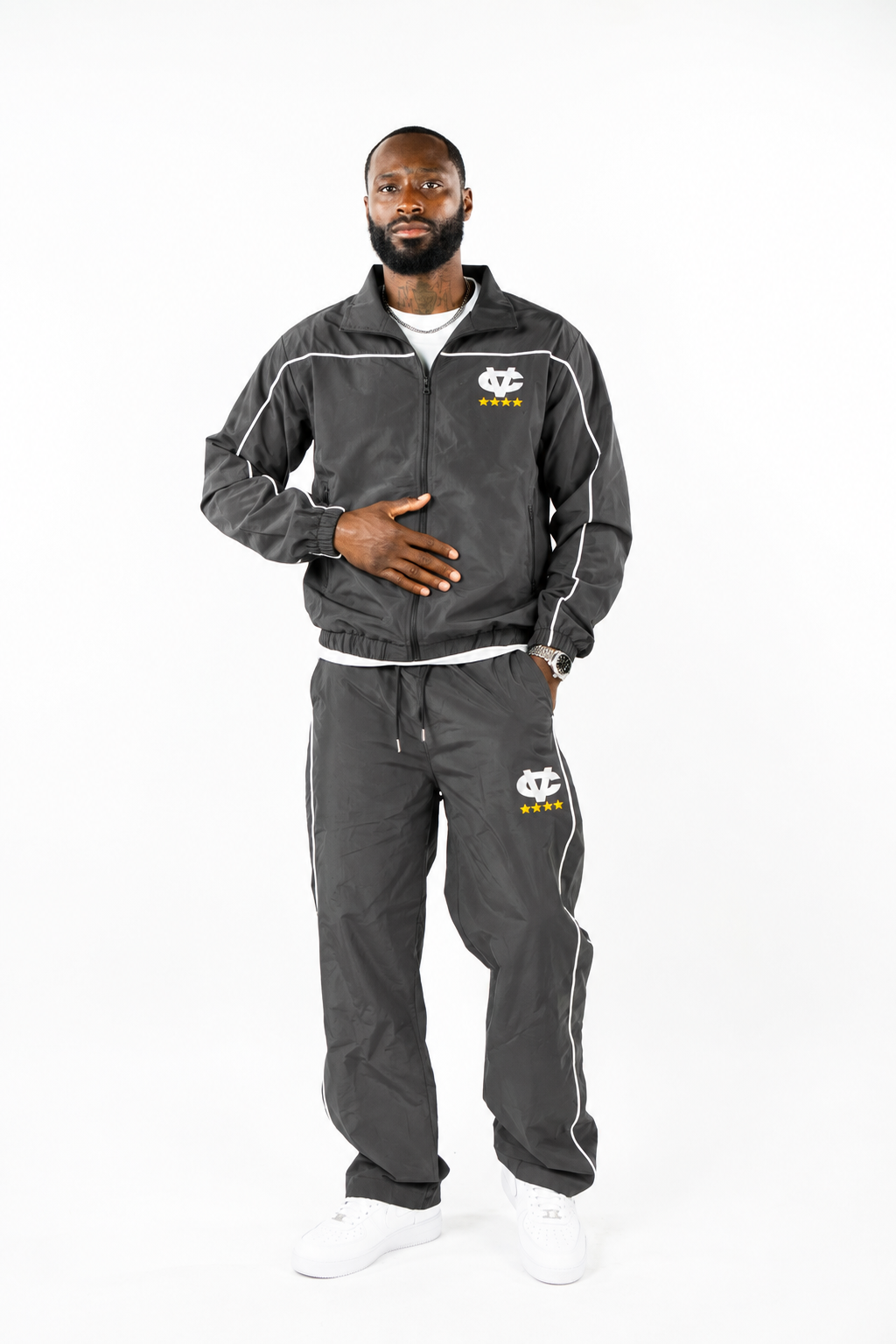 CV Captain Patch Jacket Dark Grey